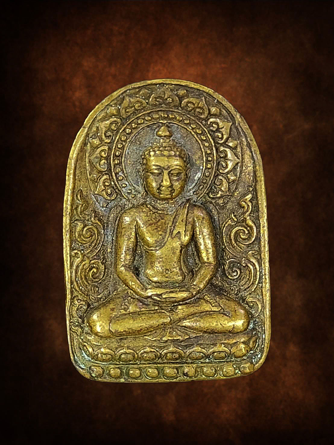 เหรียญหล่อ พระยอดขุนพลศรีเทพ(ซุ้มกอ) บรรจุ พระบรมธาตุเจดีย์ เขาค้อ จ.เพชรบูรณ์ ในหลวงพระราชทาน