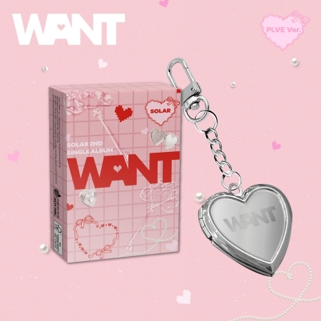 ( Pre-Order ) Solar ( Mamamoo ) 2nd Single Album [ WANT ] Plve ver * ไม่มี Poster * วางจำหน่าย 3 / 4 / 2025