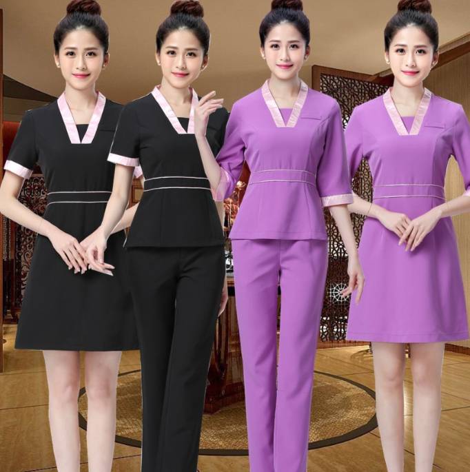 ชุดนวดสปา ชุดคลินิกความงาม ชุดพนักงานต้อนรับ