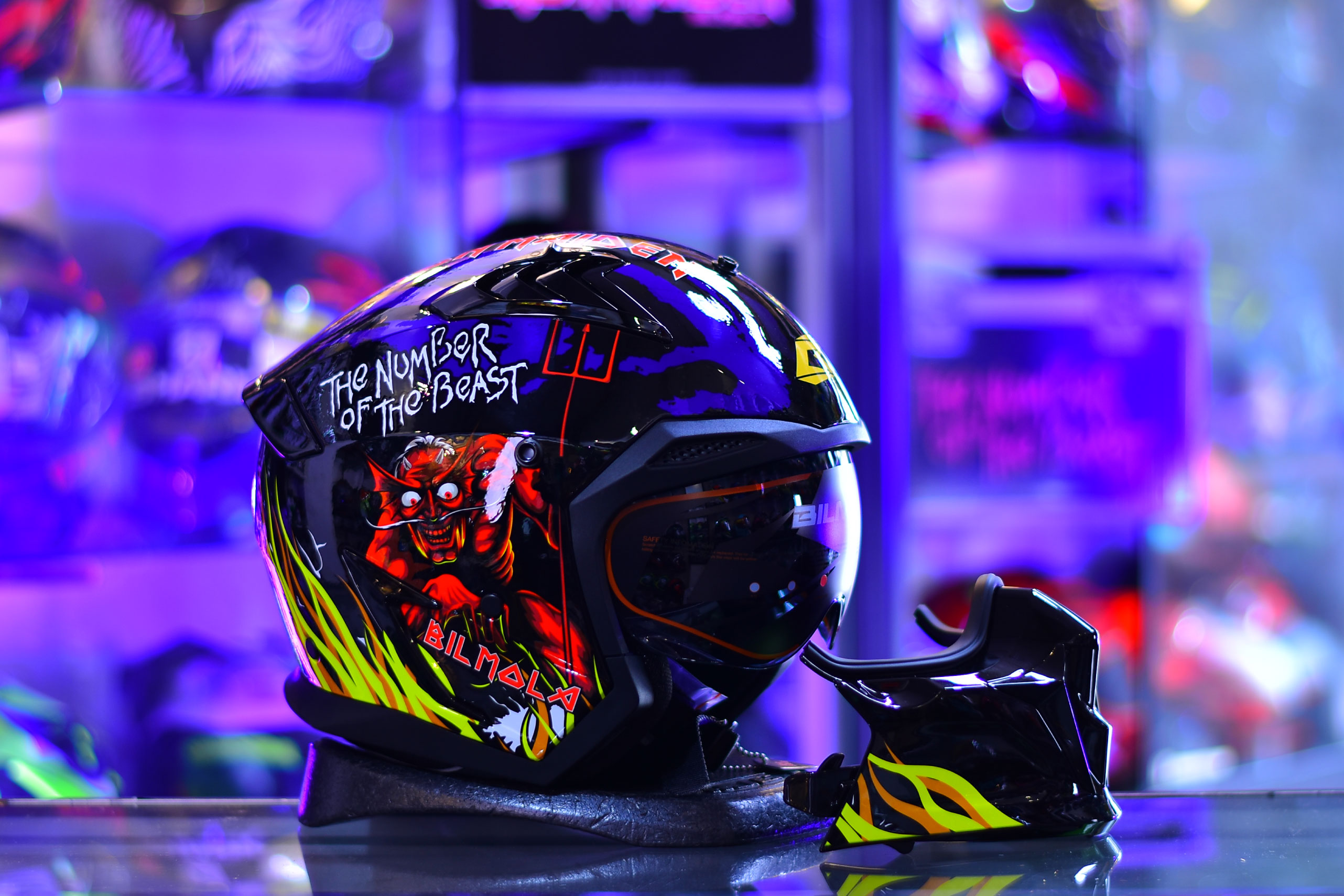 BIlmola model Spiker : THE NUMBER OF THE BEAST Blue