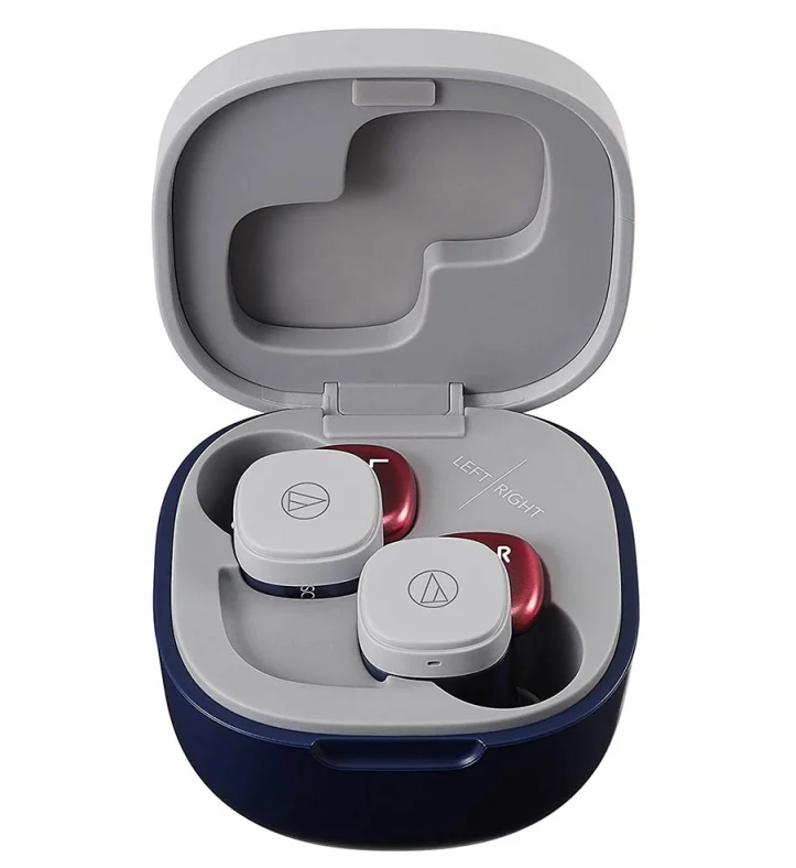 Audio-Technica ATH-SQ1TW *ของแท้รับประกัน1ปี* หูฟังอินเอียร์ True Wireless Bluetooth 5.0 ฟรี!! เอียร์บัด 4ไซส์, สายชาร์จ USB