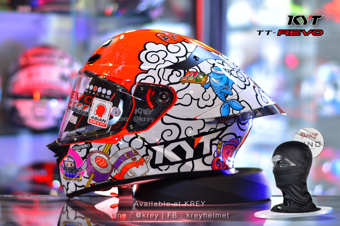 KYT model TT REVO Special Editions : Sushi Time