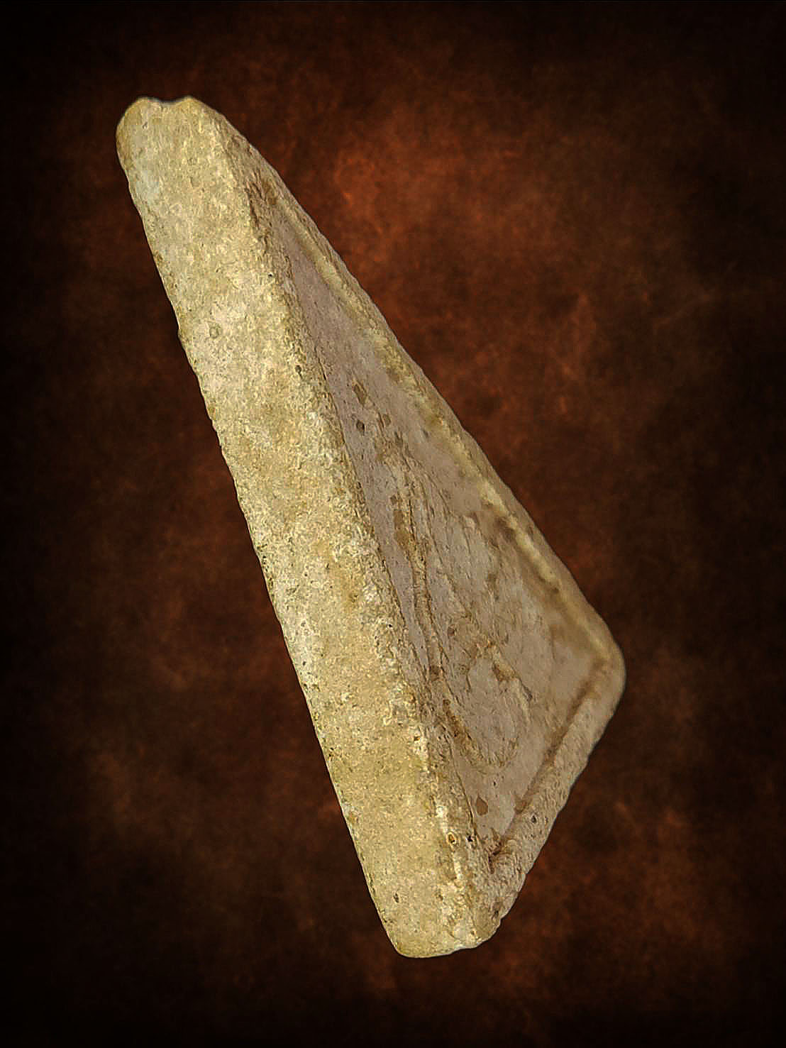 พระสมเด็จในย่าม พิมพ์พระนางพญาหลังใบโพธิ์ หลวงปู่สี วัดถ้ำเข าบุญนาค นครสวรรค์ ปี2517