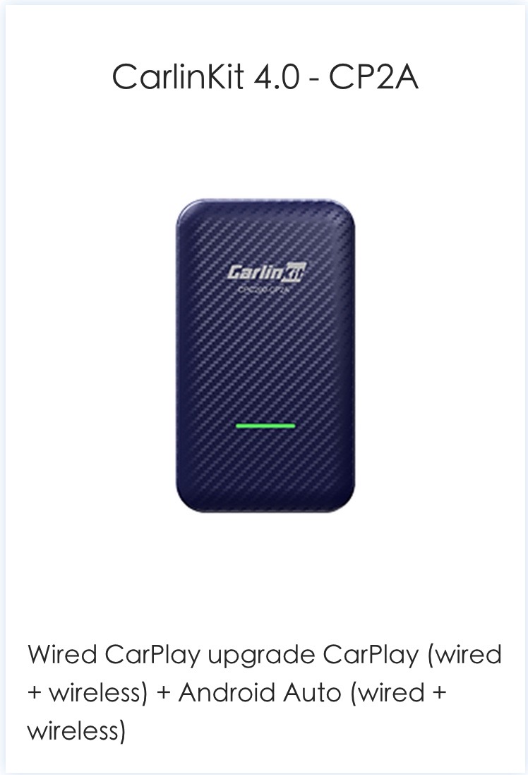 ของแท้ ส่งจาก กทม ประกันไทย Carlinkit 4.0-Wireless Apple CarPlay and Android auto Dongle for Factory Wired CarPlay