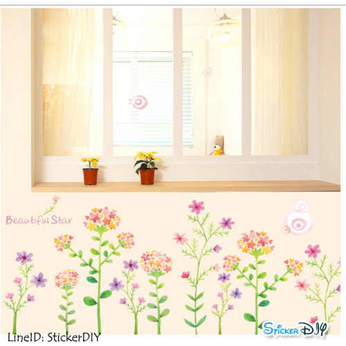 Transparent wall sticker สติ๊กเกอร์ติดผนัง Beautiful star (กว้าง136cm.xสูง65cm.)