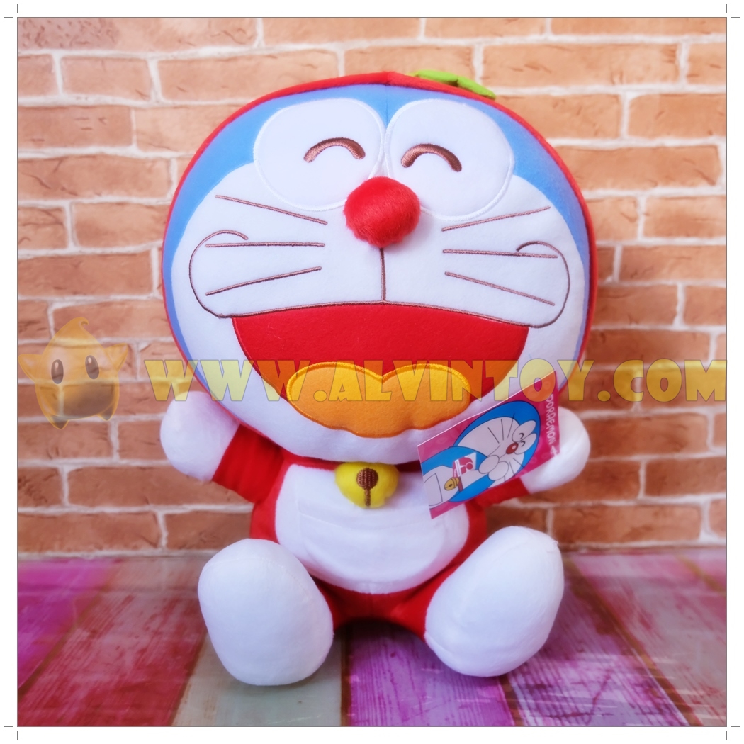 ตุ๊กตา โดราเอม่อน ชุดแอปเปิ้ล 12 นิ้ว