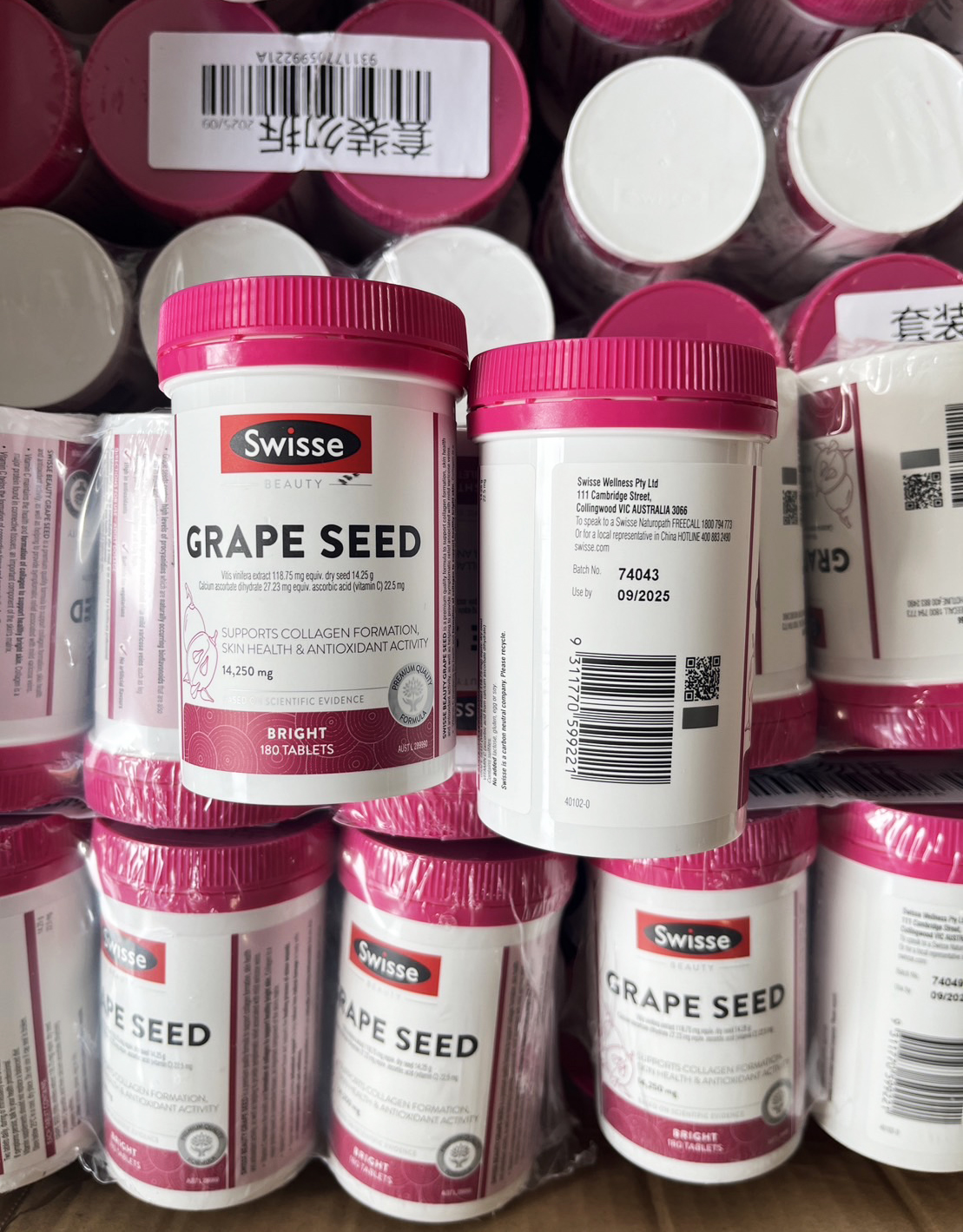 Swisse Grape Seed 14,250 mg. ขนาด 180 เม็ด