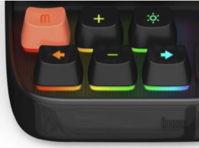 อะไหล่ ปุ่ม Key Cap ของ Divoom Ditoo Pro สีดำ Black