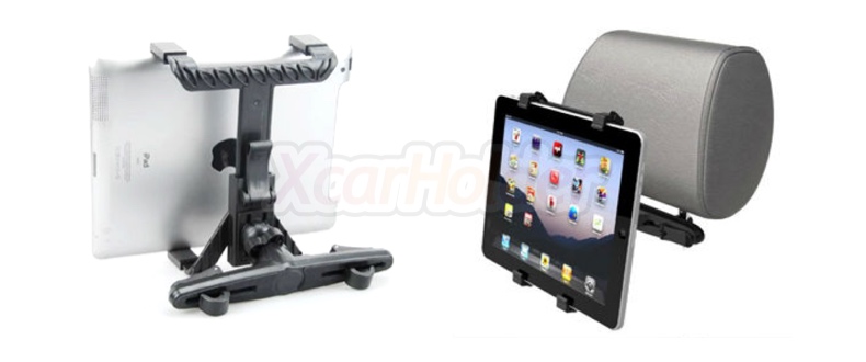 HEADREST TABLET 4legs HOLDER SET | ที่วางแท็บเล็ต แบบสี่ขา เกาะหัวหมอนเบาะนั่งรถยนต์