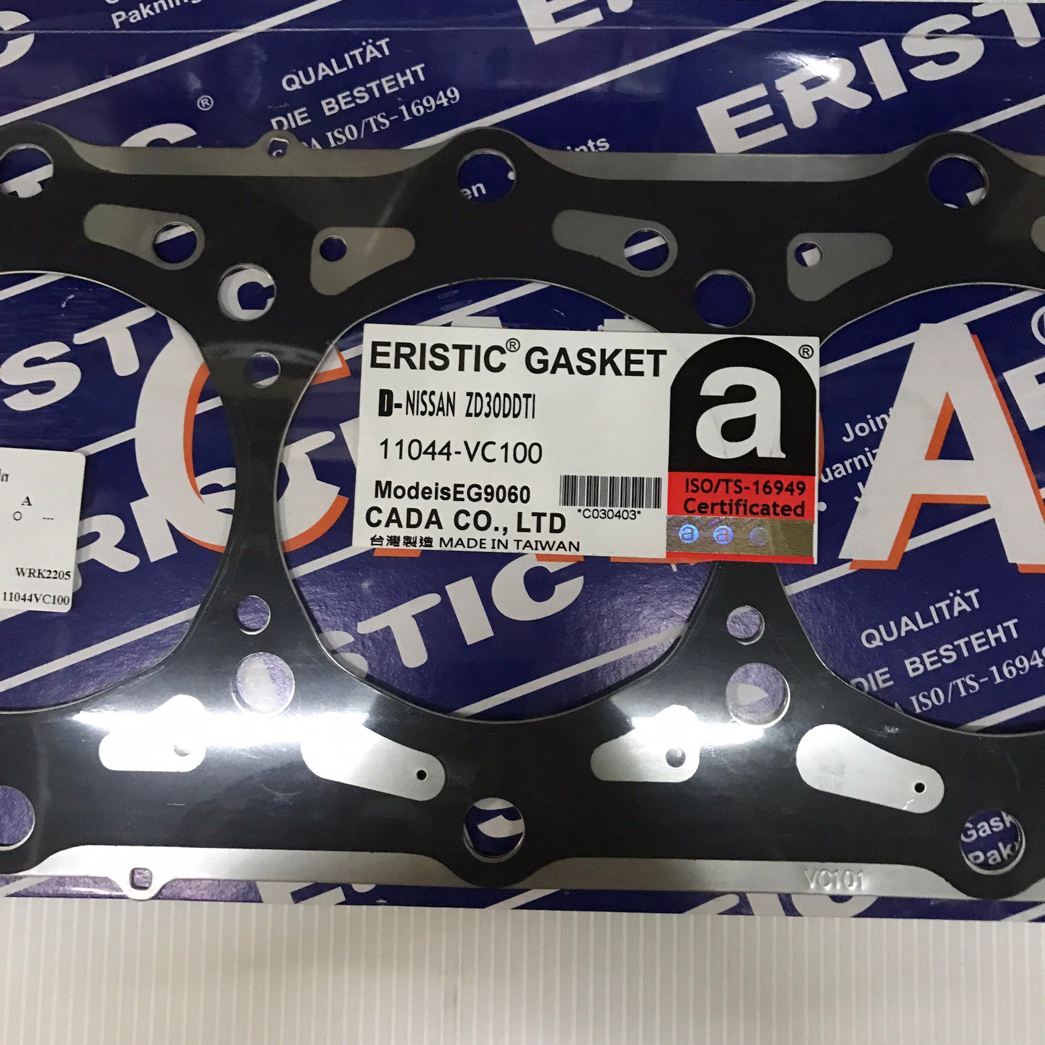 ประเก็นฝาสูบ NISSAN FRONTIER 3000 / ZD30 / D22T นิสสัน ฟรอนเทียร์ 11044-VC100 / EG9060 (แบบเหล็ก) ERISTIC