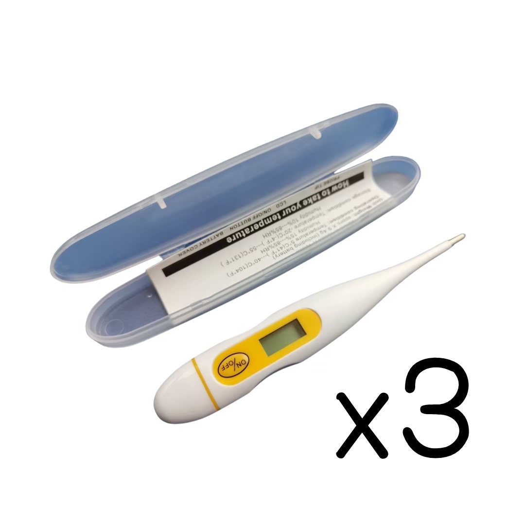 (ซื้อ3 ราคาพิเศษ) SABAIDEECARE THERMOMETER รุ่น KFT-04 (กล่องฟ้า) ปรอทวัดไข้ดิจิตอล