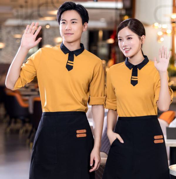 ชุดพนักงานเสริฟ ชุดพนักงานต้อนรับ ชุดพนักงานร้านอาหาร