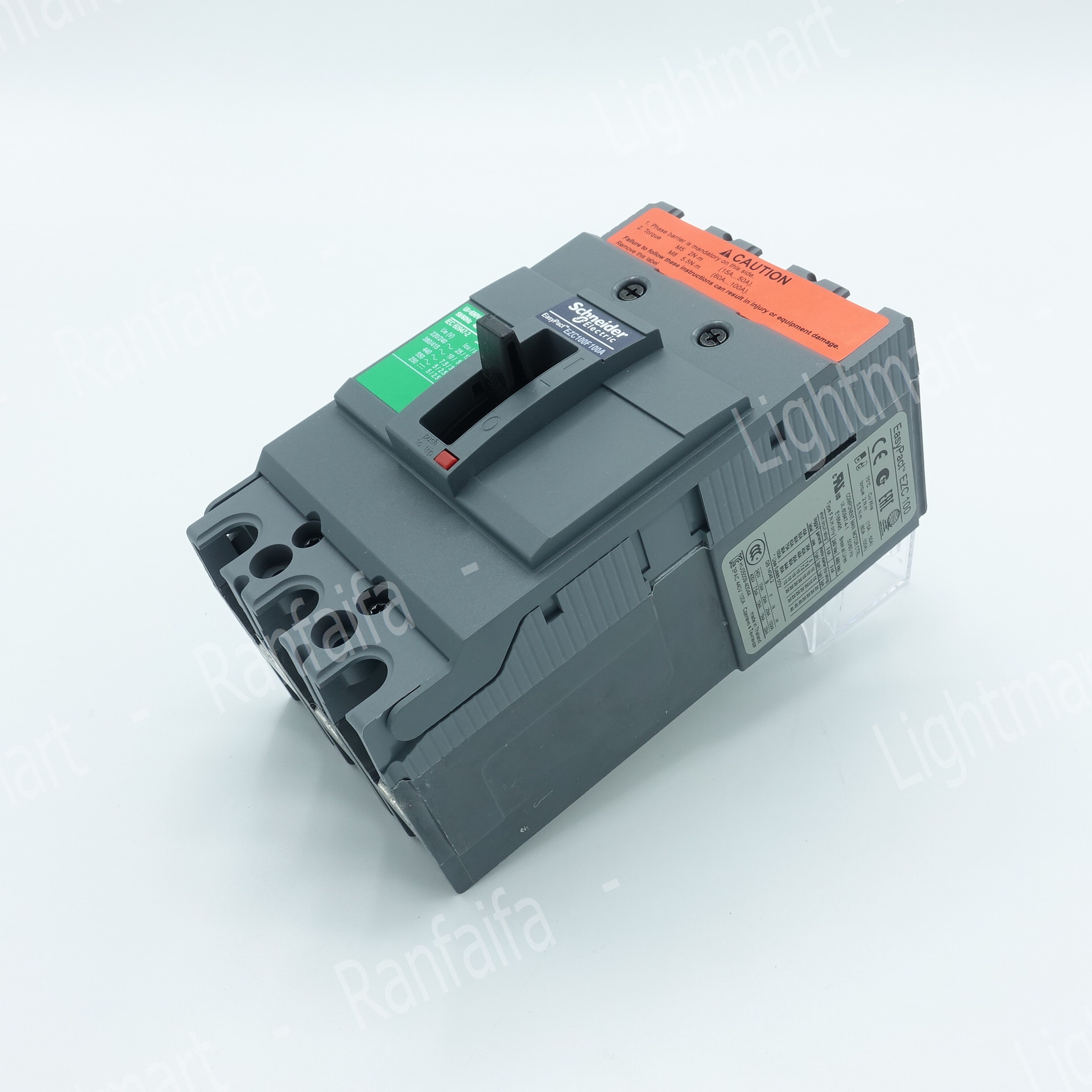 เมนเบรกเกอร์ 3P EZC100F (10kA) Schneider
