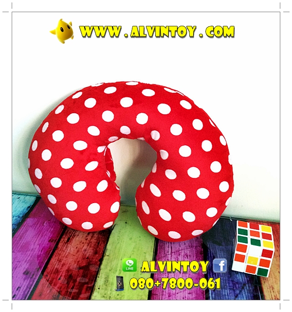 หมอนรองคอรูปตัวยูลายมินนี่เมาส์