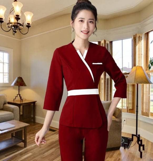 ชุดฟอร์มพนักงาน ชุดพนักงานร้านนวดสปา เสริมสวย คลินิกความงาม