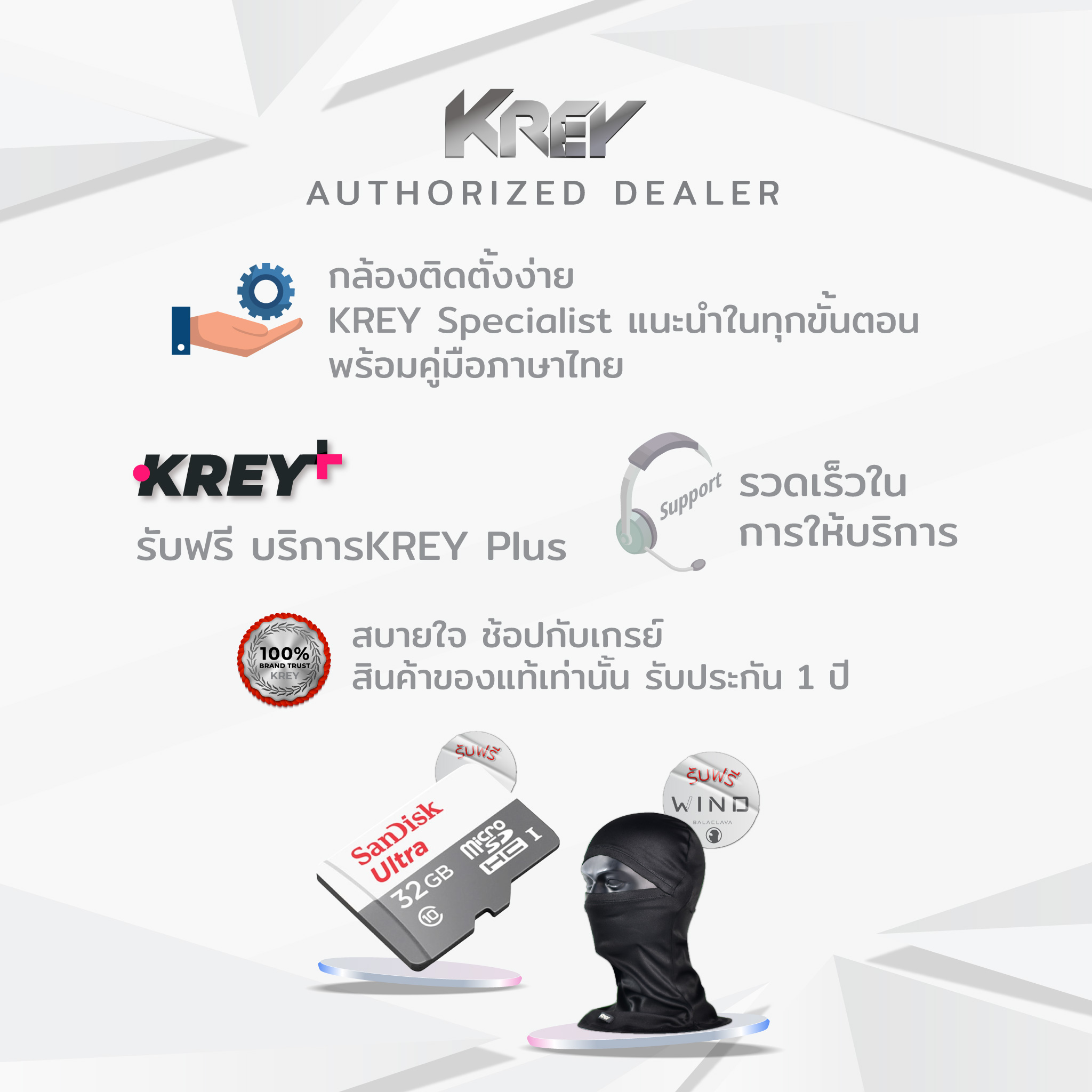 กล้องติดหมวก/รถ id221 รุ่น ACTION C5 Pro