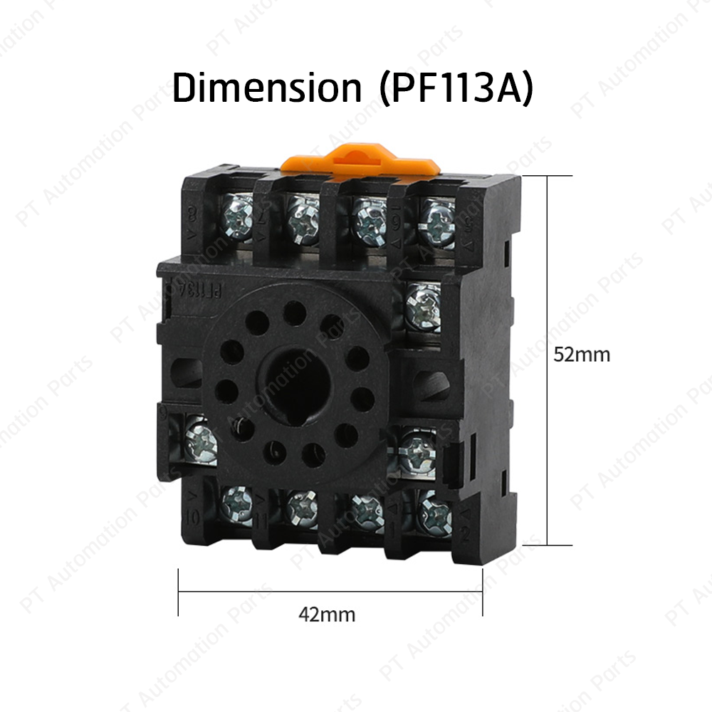 Socket PF083A PF113A P2CF-08 P3G-08 10A 250V ซ็อกเก็ต 8ขา 11ขา สำหรับ รีเลย์ ทามเมอร์ เคาท์เตอร์ ติดตั้งแบบยึดรางปีกนก เลือกซื้อในรายการ
