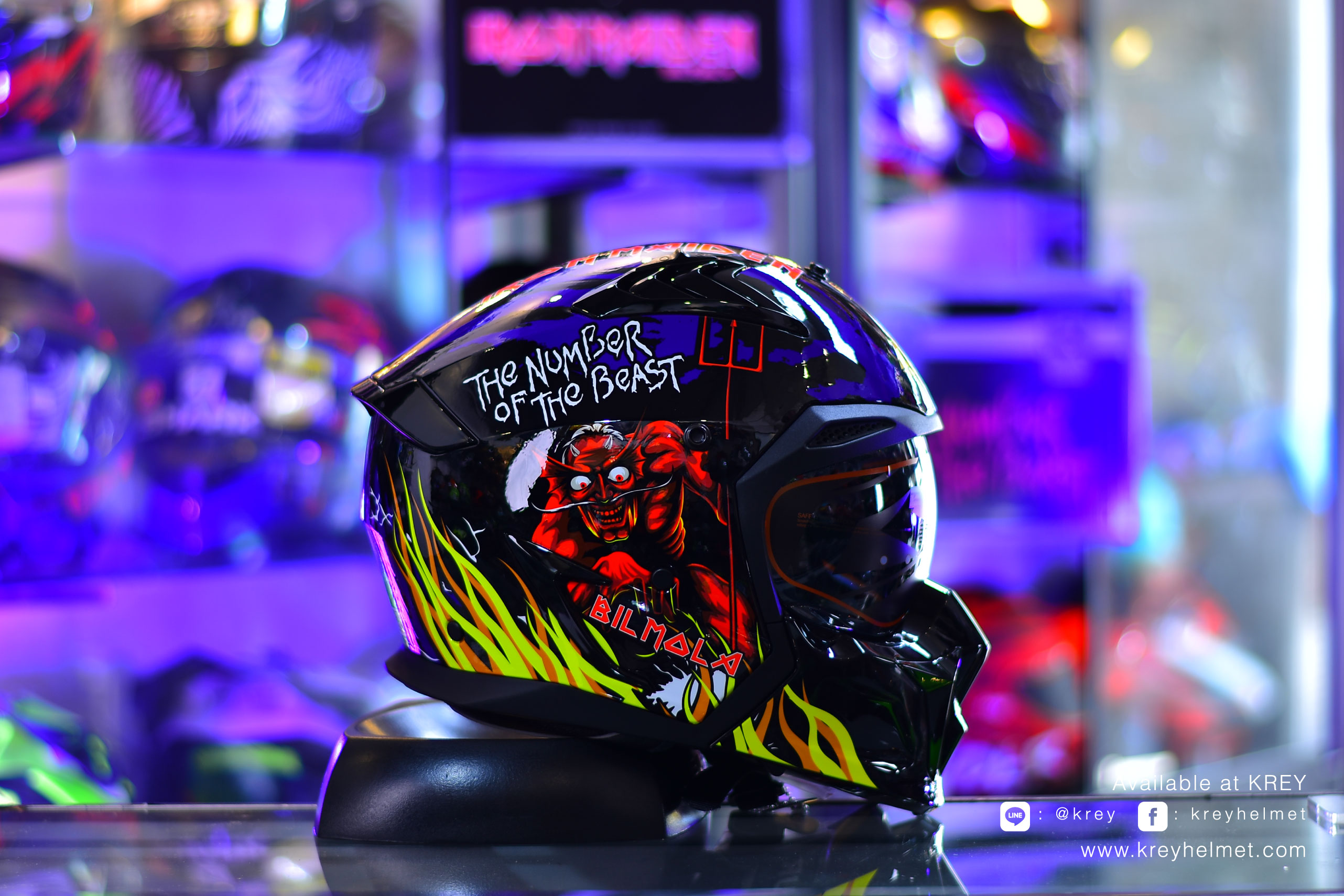 BIlmola model Spiker : THE NUMBER OF THE BEAST Blue