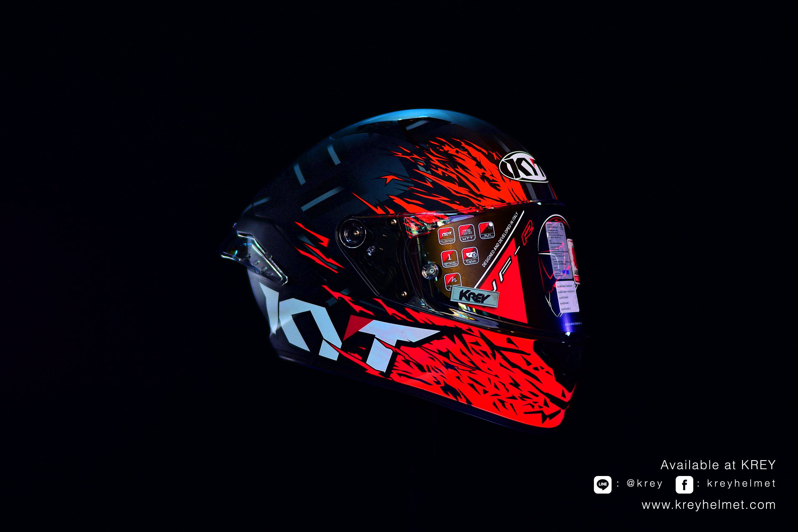 KYT model NFR Flaming Matt Grey/Red