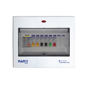 ตู้ Consumer Unit กันดูด 2P 6 ช่อง (ครบชุด) Nano