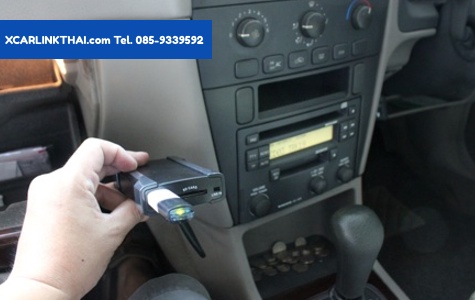 Volvo v70 วิทยุเดิมติดรถ เล่นเพลงMP3 จาก USB aux-in