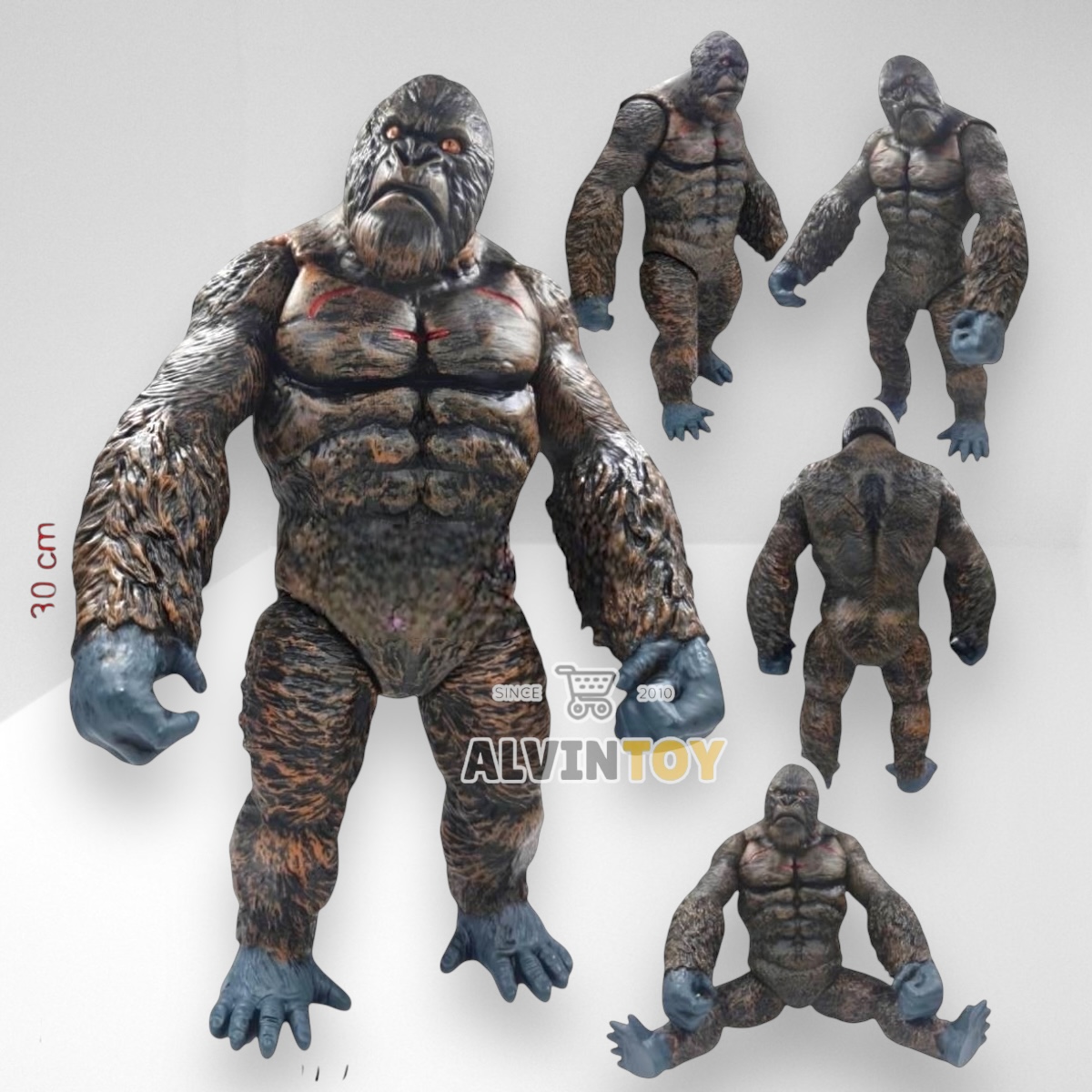โมเดล ลิงกอริลลา คิงคอง Gorilla Kingkong ขนาดความสูง 30 ซม. ตัวใหญ่งานสวยสมจริง ขยับจุดได้