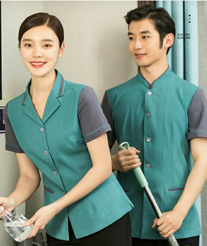เสื้อแม่บ้าน เสื้อพ่อบ้าน เสื้อพนักงานทำความสะอาด