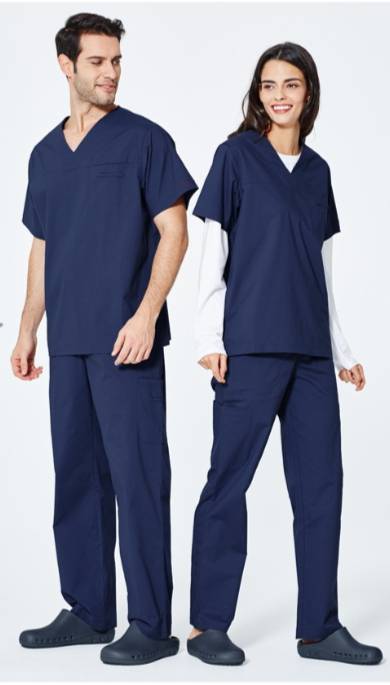 ชุดสครับ ชุดหมอผ่าตัด ชุดพยาบาลห้องผ่าตัด เอวยางยืด ระดับพรีเมี่ยม