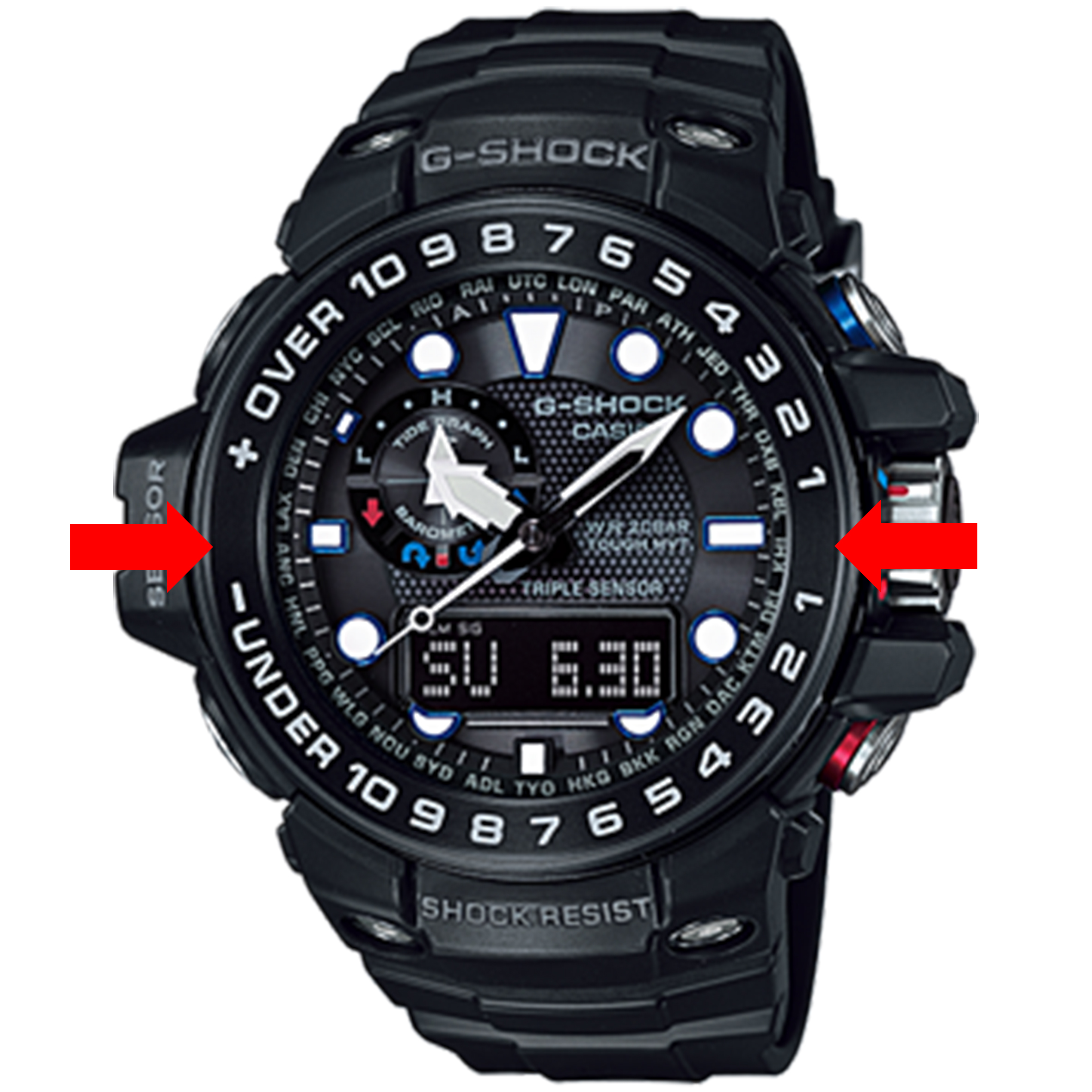 ใหม่ แท้ ตรงปก 💯% พร้อมส่ง กรอบล่าง วงกรอบ สแตนเลส อะไหล่ นาฬิกา G-Shock รุ่น GWN-1000 Gulfmaster