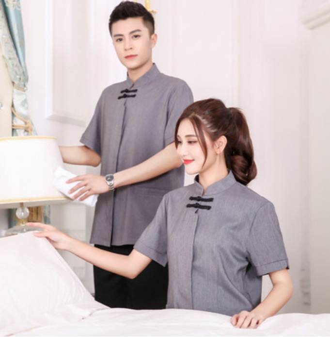 เสื้อแม่บ้าน พ่อบ้าน เสื้อพนักงานทำความสะอาด
