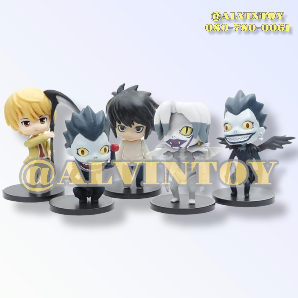 Action Figure Death Note - เดธโน้ต ชุด 5 ตัว พร้อมฐาน