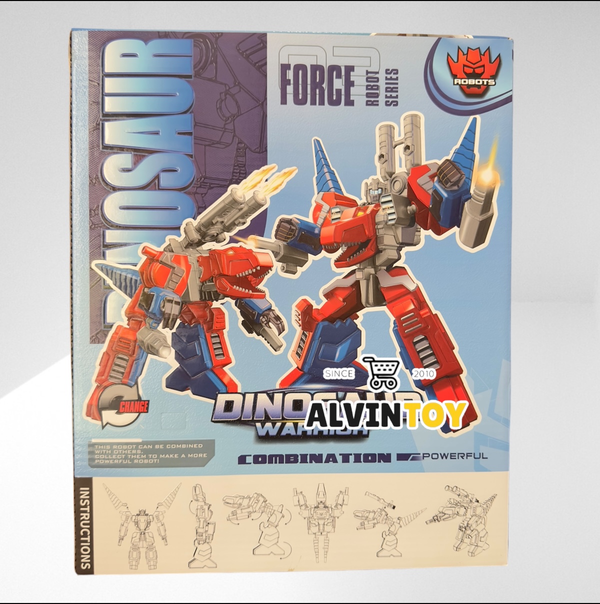 หุ่นยนต์ประกอบร่าง ตัวใหญ่ Power Core แปลงร่างเป็นไดโนเสาร์ แปลงร่างเป็นหุ่นยนต์ ของเล่นหุ่นยนต์แปลงร่าง