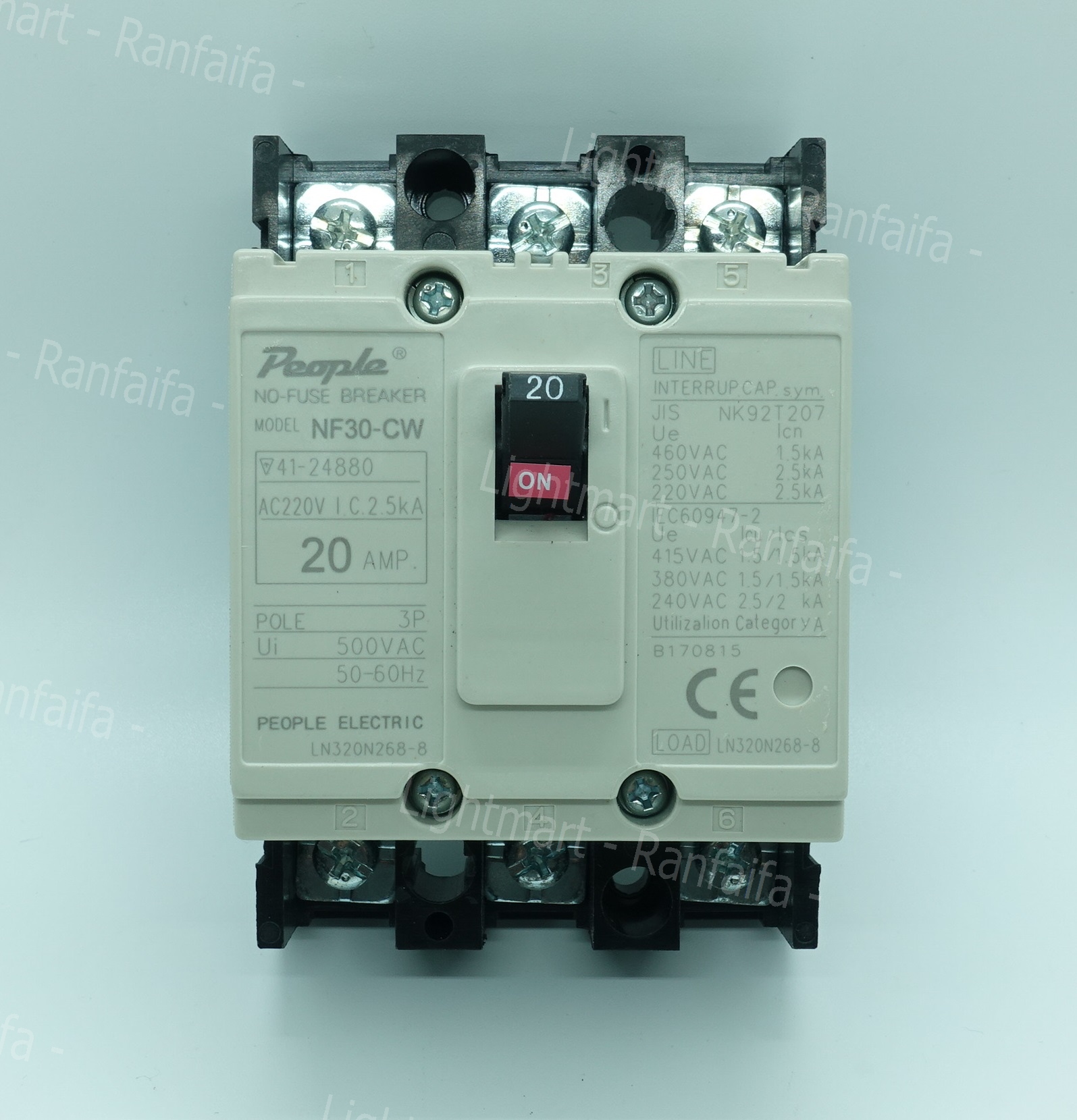 เบรกเกอร์ 3P 30CW-20A (1.5kA) "People"