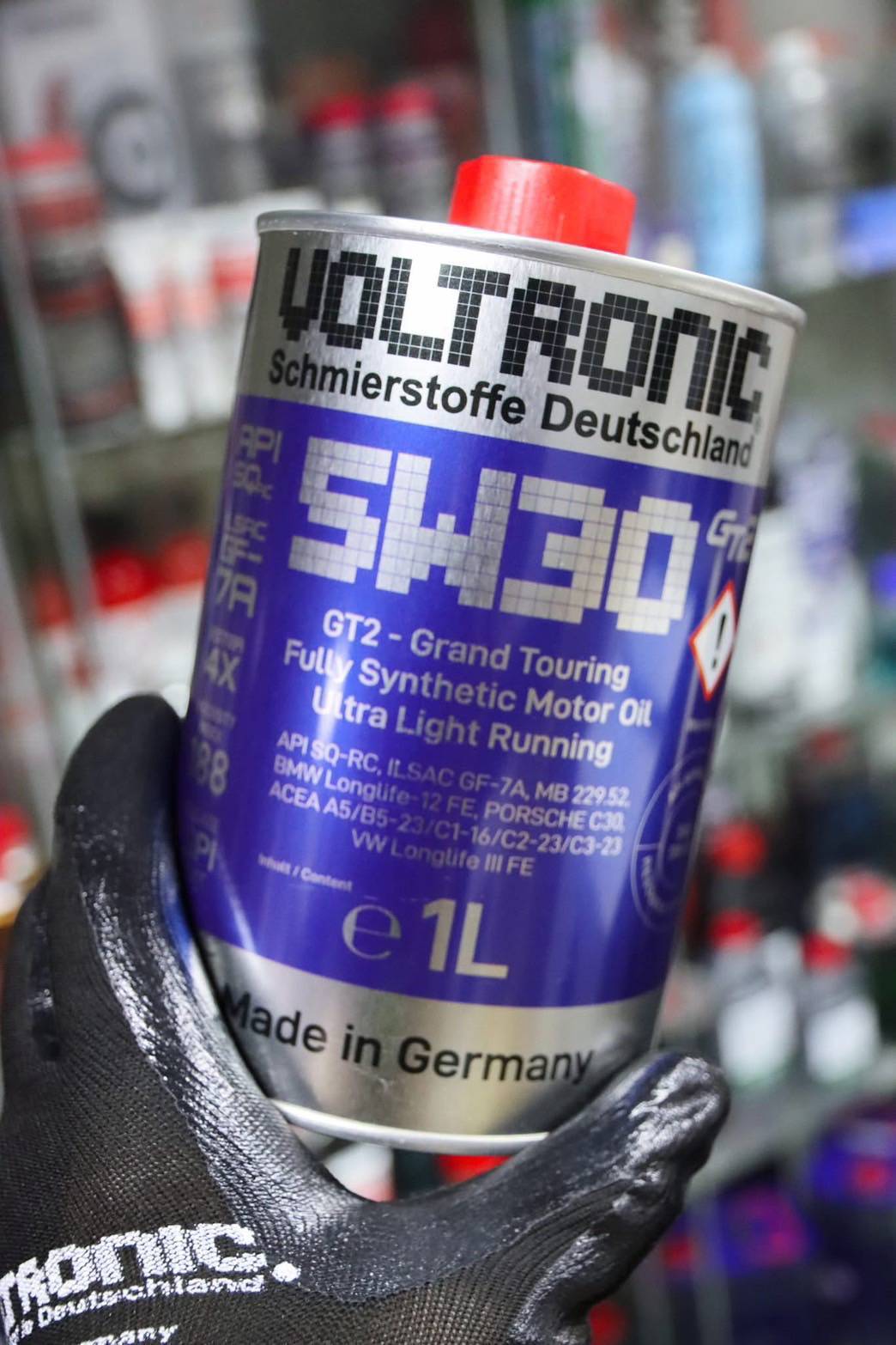 น้ำมันเครื่อง VOLTRONIC 5W30 GT API RCสังเคราะห์แท้ 100% (ขนาด 1 ลิตร)