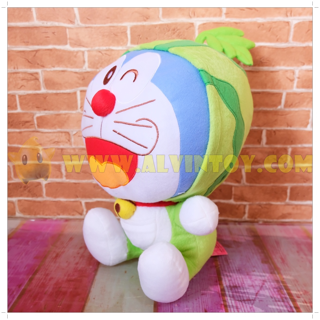 ตุ๊กตา โดราเอม่อน ชุดแตงโม 12 นิ้ว