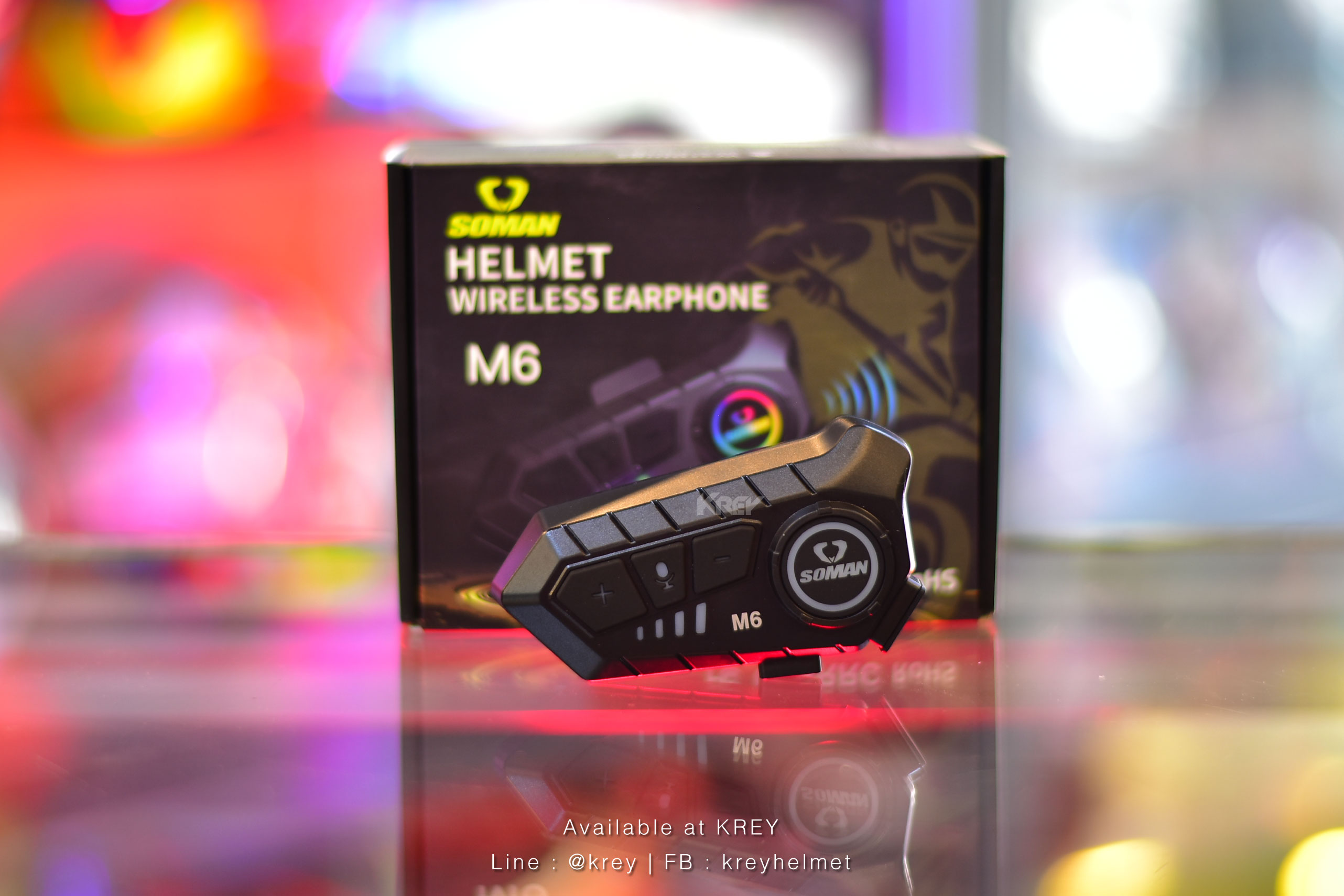 บูลทูธติดหมวก SOMAN model M6