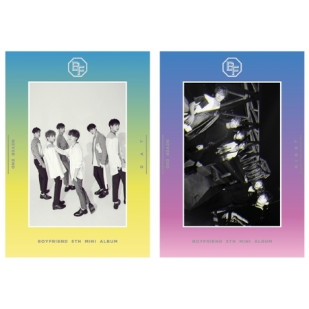 ( Pre-Order ) BOYFRIND 5th Mini Album Never End Day, night ver. ( set 2 version ) + Random Limited Poster วางจำหน่าย 10 / 8 / 2017