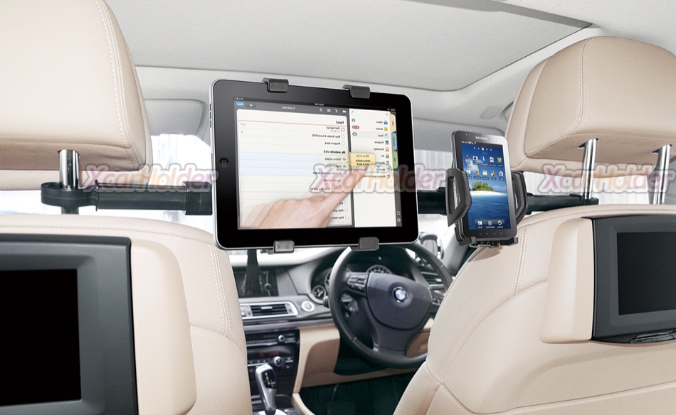 HEADREST COMBO SET | ที่วางแท็บเล็ต และมือถือ แบบเกาะระหว่างเบาะนั่งรถยนต์