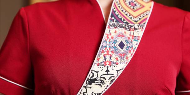 ชุดพนักงานร้านอาหารจีน ชุดฟอร์มพนักงานต้อนรับ เสื้อพนักงานเสริฟ