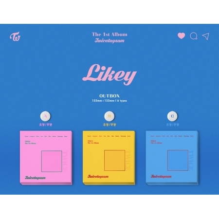 ( Pre-Order ) The 1st Album Twicetagram Likey ( random cover ) * Poster หมด * วางจำหน่าย 1 / 11 / 2017