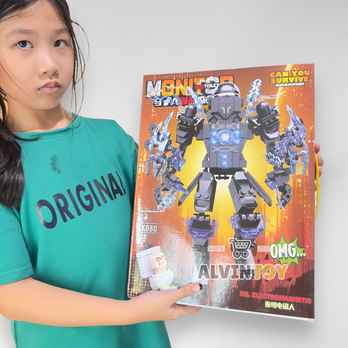 ชุดตัวต่อ ไททัน อิเล็กทริคมาทริค 476 ชิ้น Skibidi Toilet สคิบิดี้ ทอยเลต