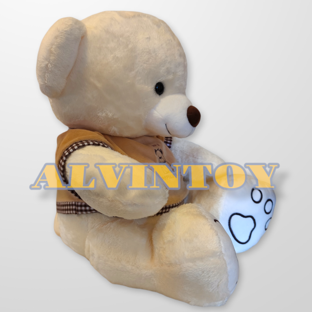 The Bear - ตุ๊กตาหมีใส่เสื้อ สีขาว 60 ซม.