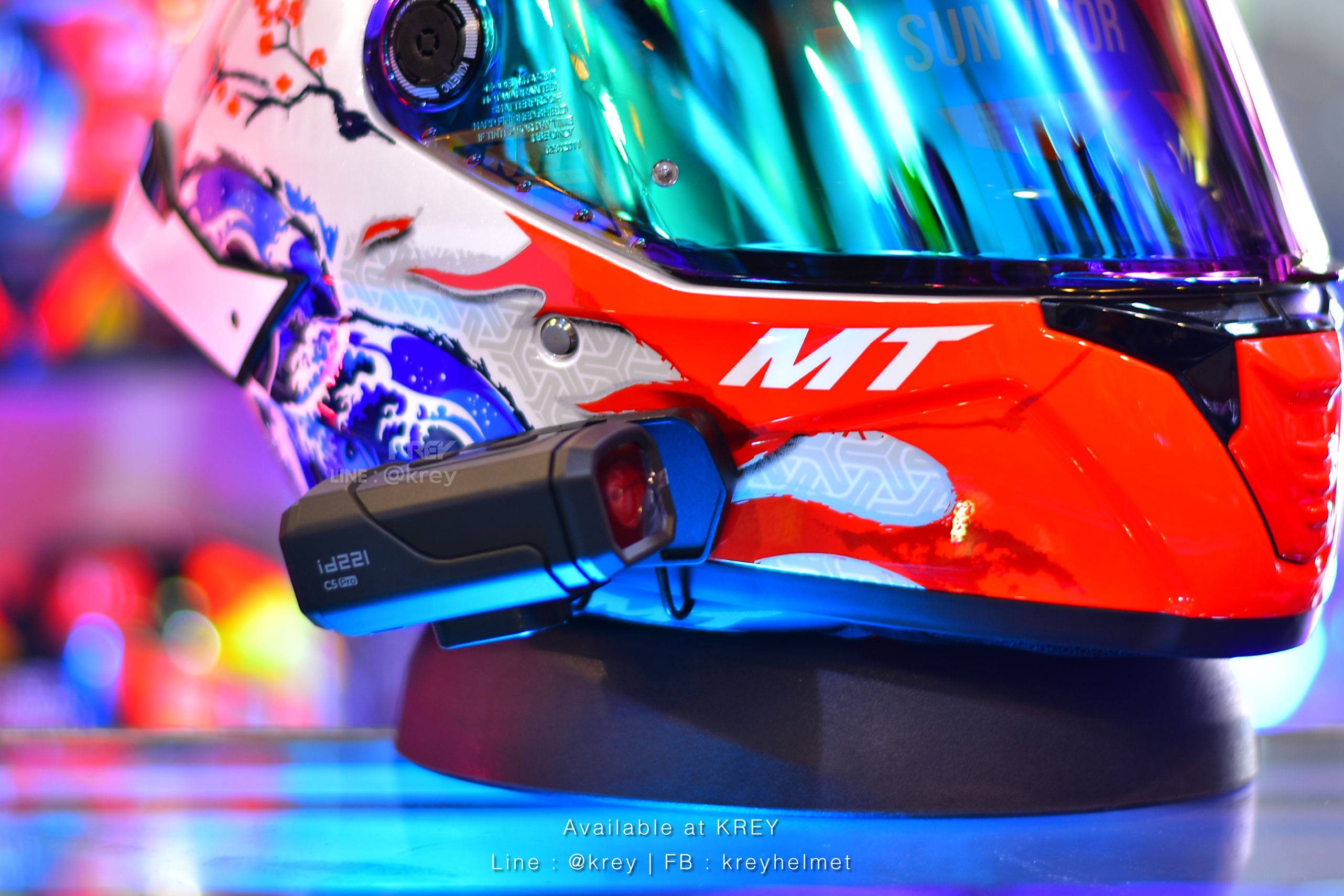 กล้องติดหมวก/รถ id221 รุ่น ACTION C5 Pro