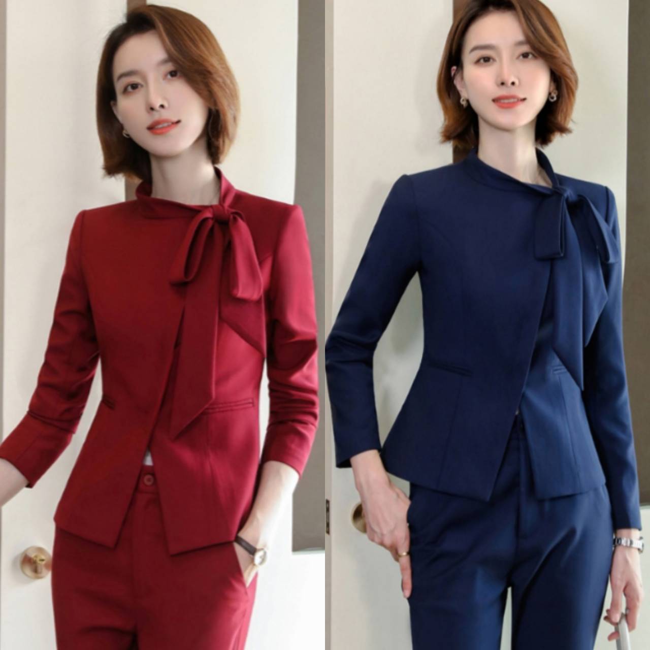 ชุดออฟฟิศ ชุดพนักงานต้อนรับโรงแรม ชุดพนักงานคลินิกความงาม