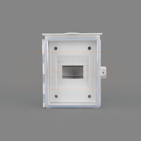 ตู้เซอร์กิตกันน้ำ 6 ช่อง (8"x10") ฝาใส Leetech