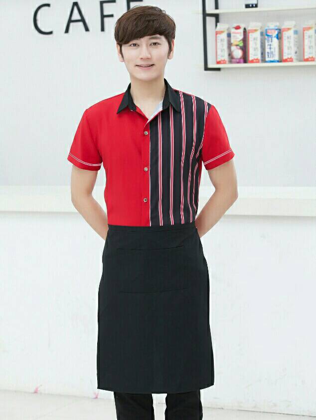 ชุดพนักงานเสริฟ ร้านอาหาร โรงแรม รีสอร์ท ชุดพนักงานต้อนรับ