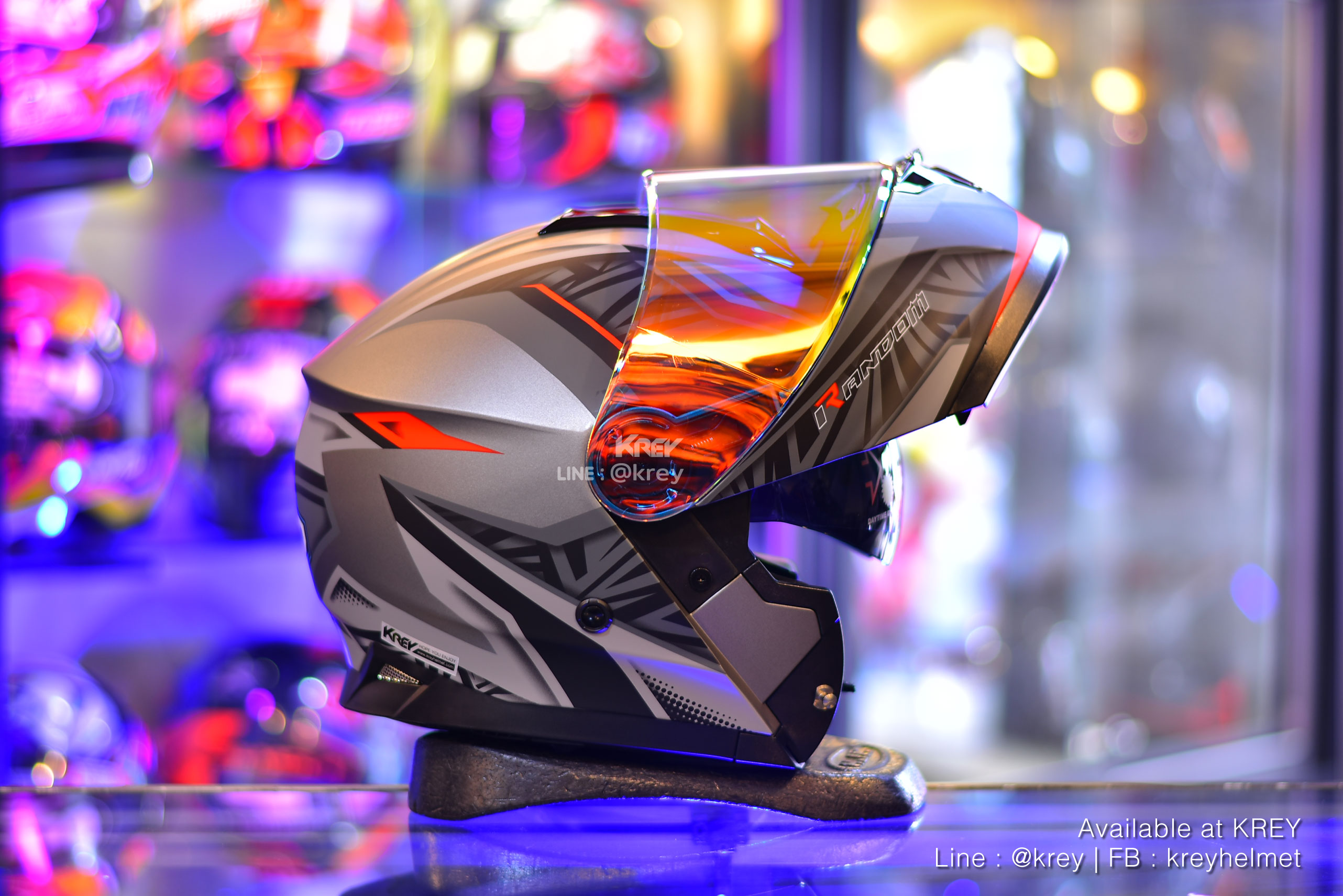 Random model MATRIX GREY RED MATT