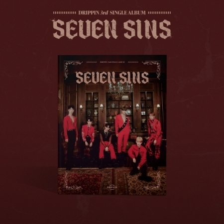 ( Pre-Order ) DRIPPIN 3rd Single Album SEVEN SINS ( Red ver ) + Poster วางจำหน่าย 20 / 4 / 2023