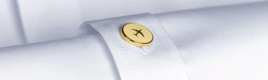 ชุดพนักงานต้อนรับบนเครื่องบิน กัปตันนักบิน นักบินพลเรือน เสื้อเชิ้ตสีขาวสำหรับทำงานของพนักงานต้อนรับบนเครื่องบิน