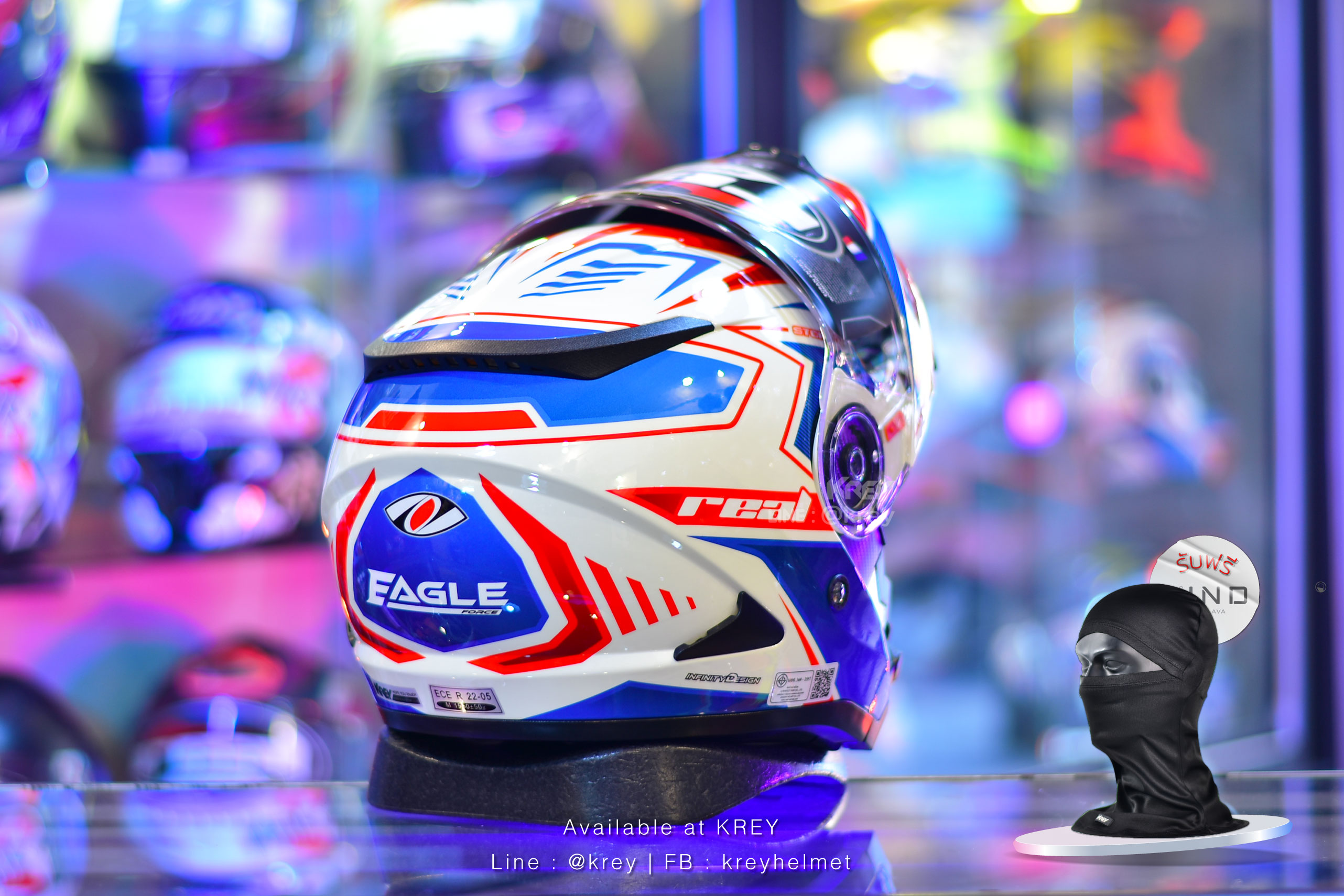 Real model Storm Eagle Force White Blue Red